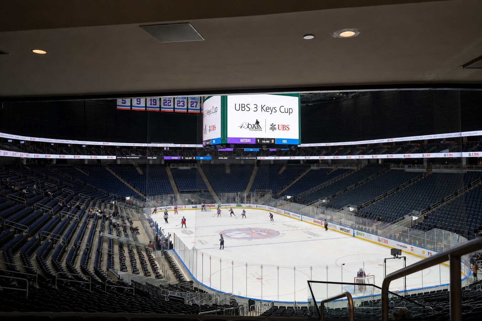 UBS Arena during the 43 Oak Foundation 3 Keys Cup.